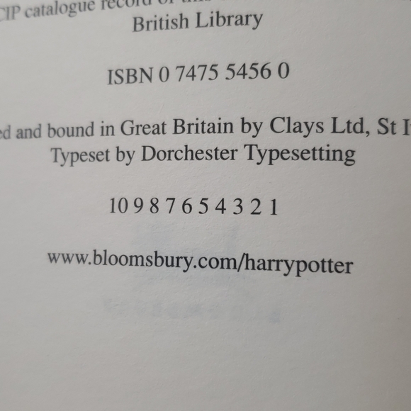 1ST EDITION LARGE PRINT HARRY POTTER AND THE PHILO - Picture 5 of 5